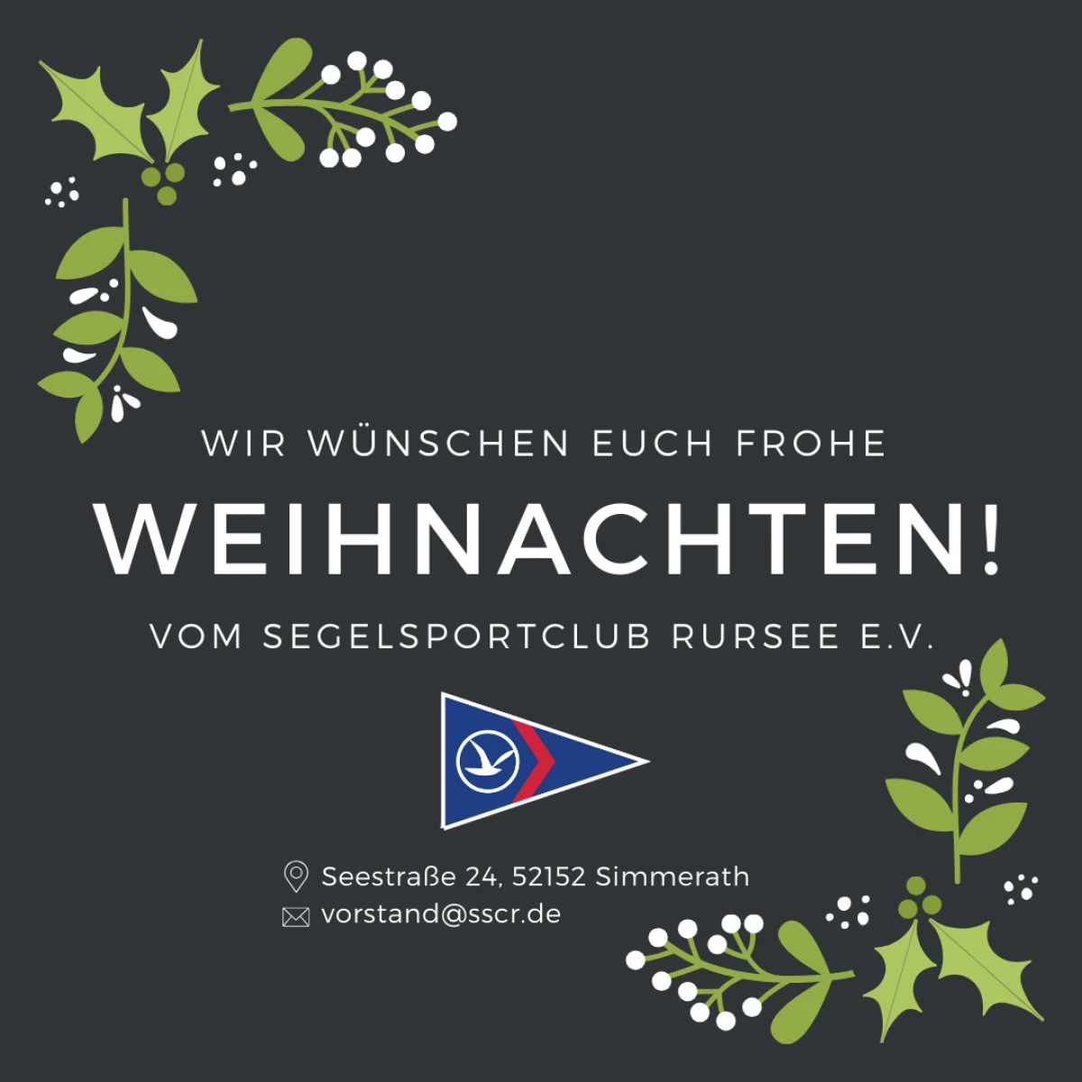 Weihnachtsgrüße SSCR 2024 