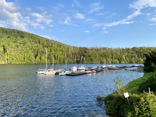 Steganlage des SSCR beim hohen Wasserstand