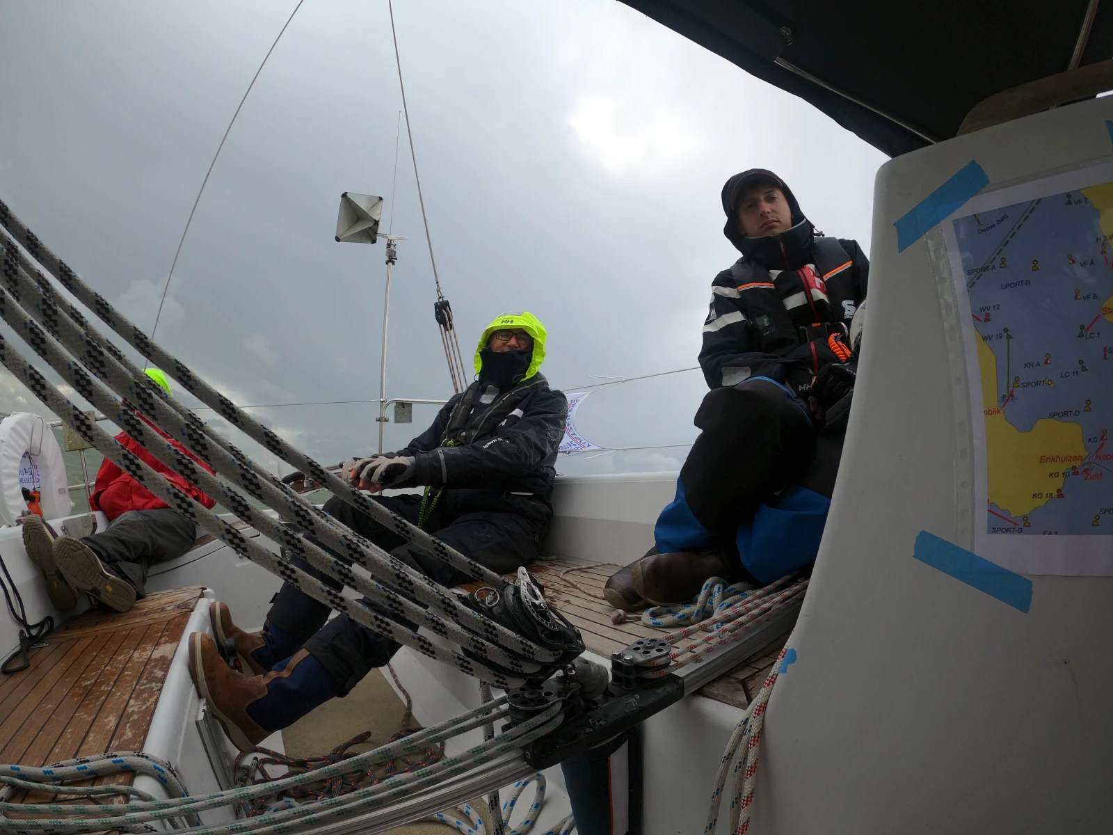 Regen und viel Wind für die Crew des SSCR